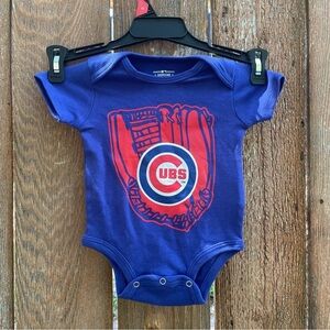 MLB Chicago Cubs Blue Red Baby Onesie Size 0-3 Months